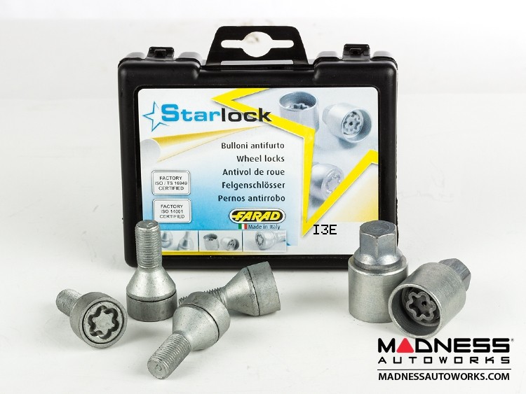 BMW Wheel Locks by Farad Silver M12x1.5 Starlock